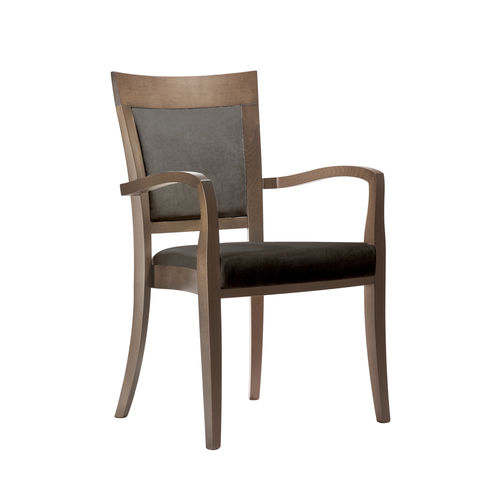 Chaise contemporaine - MARTA PO02 - New Life Contract - d'intérieur / en tissu / en bois massif