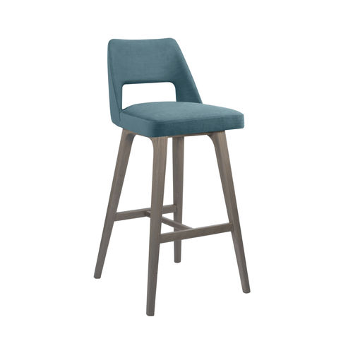 Chaise de bar contemporaine - AMA SG02 - New Life Contract - d'intérieur / en tissu / en cuir