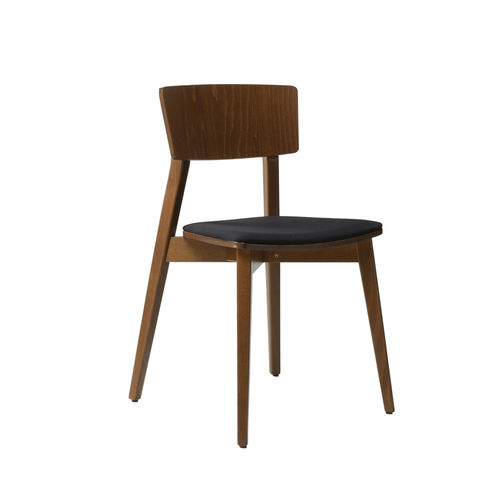 Chaise contemporaine - HELLEN ONE SE02 - New Life Contract - d'intérieur / en tissu / en cuir