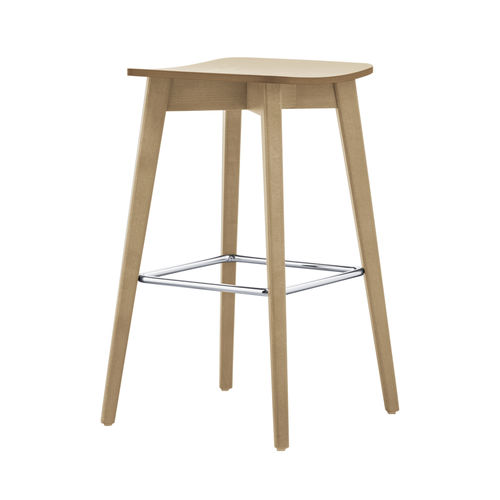 Tabouret de bar contemporain - HELLEN SG01  - New Life Contract - en hêtre / avec piètement en hêtre / 4 pieds