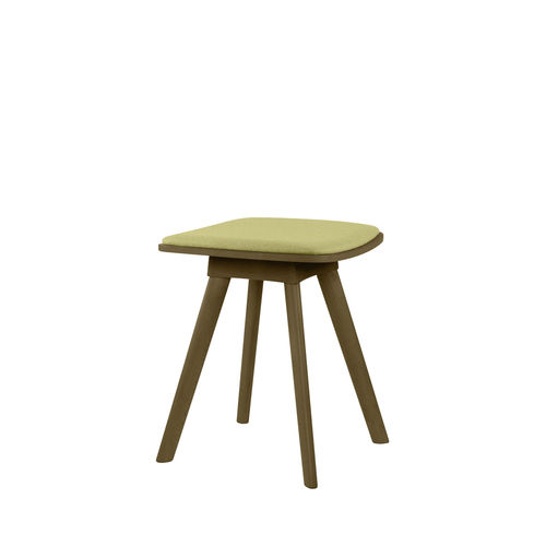 Tabouret contemporain - TECLA PF03 - New Life Contract - en hêtre / en contreplaqué / avec piètement en hêtre