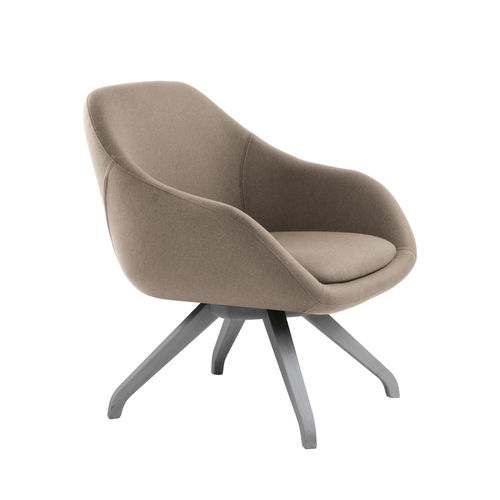 Fauteuil contemporain - ALISHA PL01  - New Life Contract - en tissu / en hêtre / en contreplaqué