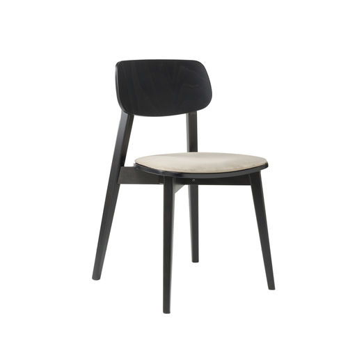 Chaise contemporaine - HELLEN OVAL ONE SE02 - New Life Contract - d'intérieur / en tissu / en cuir