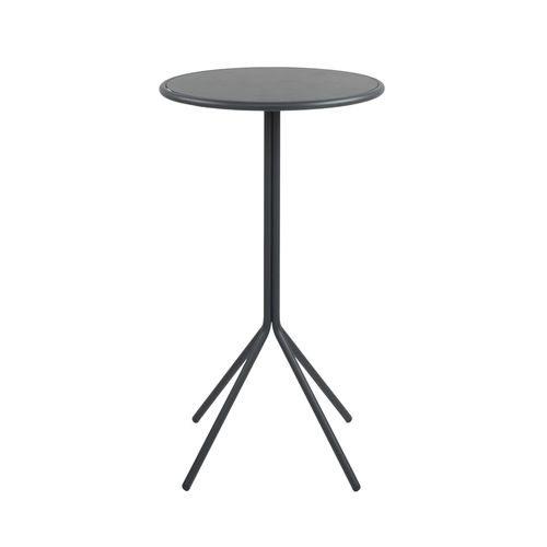 Table mange-debout contemporaine - L'ALA TV02T - New Life Contract - en aluminium / avec piètement en aluminium / ronde