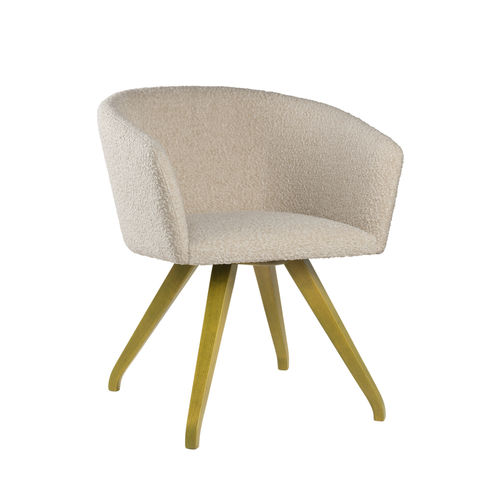 Chaise contemporaine - TATI PO01 - New Life Contract - d'intérieur / en cuir / en tissu