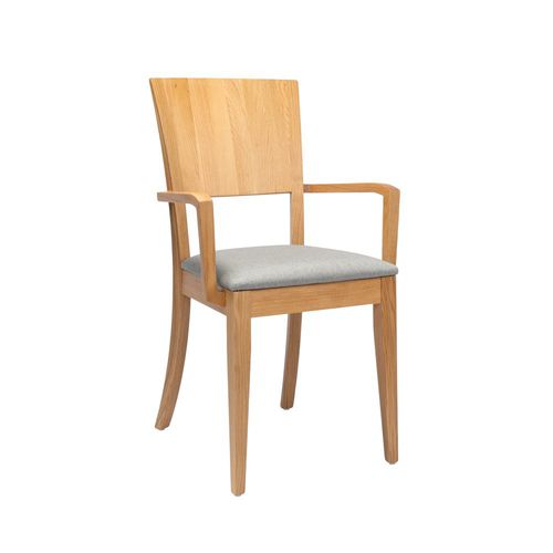 Chaise de restaurant contemporaine - AMY SB02 - New Life Contract - d'intérieur / en cuir / en bois massif