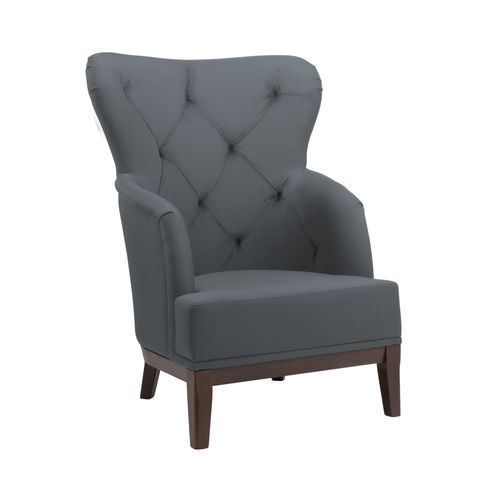 Fauteuil contemporain - ISOTTA BE02 - New Life Contract - en tissu / en bois / avec dossier haut