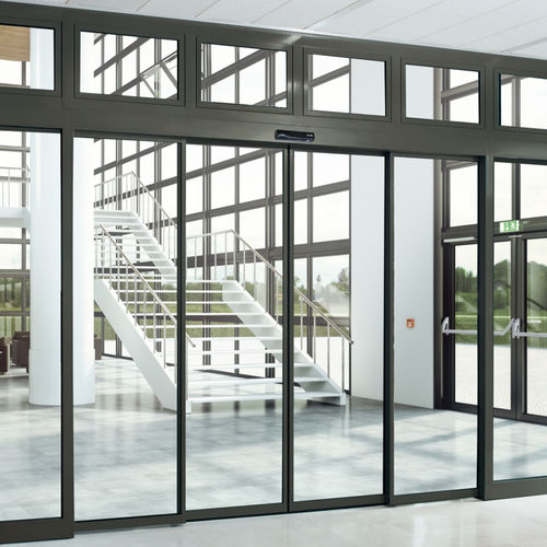 Porte d'entrée - EMT  - Gretsch-Unitas - en métal / télescopique / vitrée