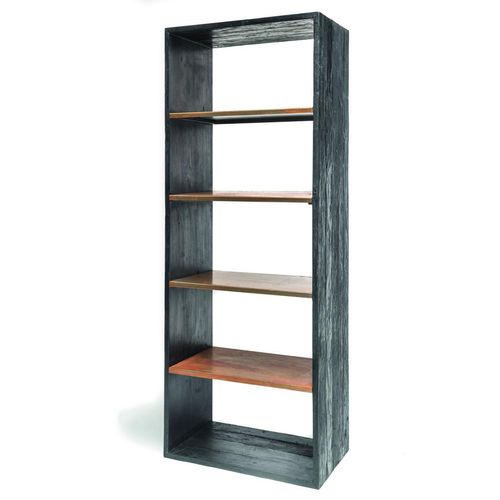 Étagère contemporaine - SIMPLY  - GOMMAIRE - en teck / en acier