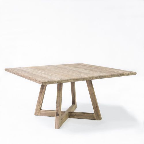 Table à manger contemporaine - DENNIS - GOMMAIRE - en teck / carrée / résidentielle