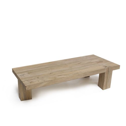 Table basse contemporaine - DOVETAIL - GOMMAIRE - en teck / rectangulaire / résidentielle