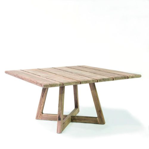 Table à manger contemporaine - DENNIS  - GOMMAIRE - en teck / carrée / résidentielle