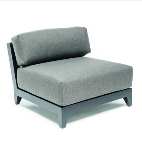 Chauffeuse contemporaine - MIA  - GOMMAIRE - en tissu / en aluminium / avec coussin amovible