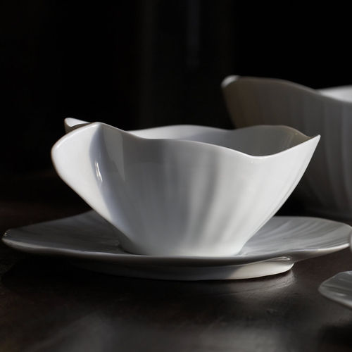 Tasse à café en porcelaine de Limoges - CLASSIQUE LOTUS - Jacques Pergay - pour restaurant
