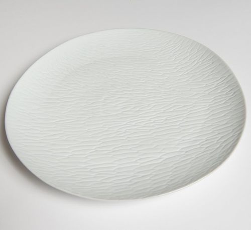 Assiette plate - DUNES - Jacques Pergay - à dîner / ronde / en porcelaine de Limoges