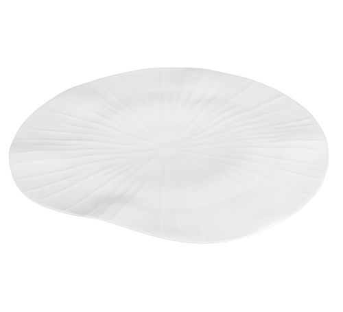 Assiette plate - LOTUS - Jacques Pergay - de présentation / ronde / en porcelaine de Limoges