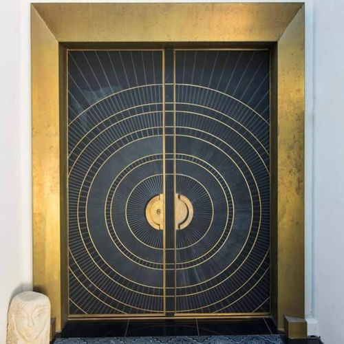 Porte d'entrée - LUXOR - REMO Security Doors - en acier galvanisé / battante / pleine