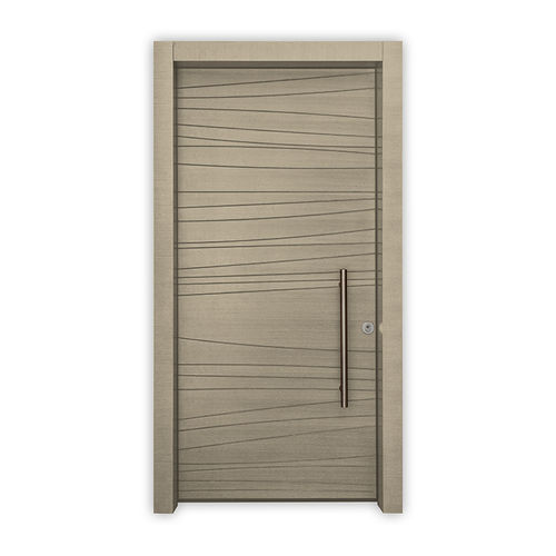 Porte d'entrée - SIMMS - REMO Security Doors - en placage de bois / en acier galvanisé / battante