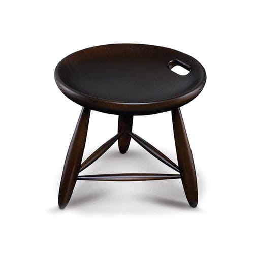 Tabouret contemporain - MOCHO - LinBrasil - en bois massif / en hêtre