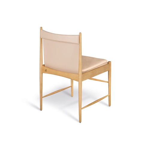 Chaise contemporaine - CANTU - LinBrasil - d'intérieur / en bois massif / en cuir