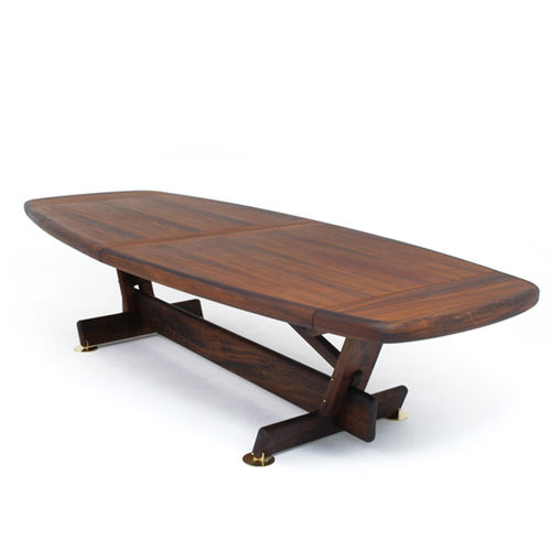 Table contemporaine - PARKER - LinBrasil - en bois massif / en placage de bois / rectangulaire