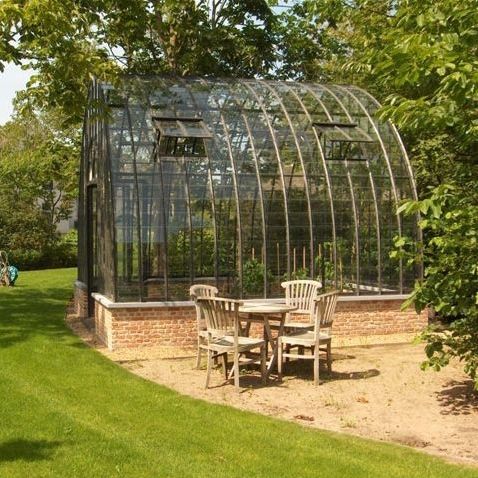 Serre de jardinage - FREESTANDING  - DBG Classics - monochapelle / en fer / en verre