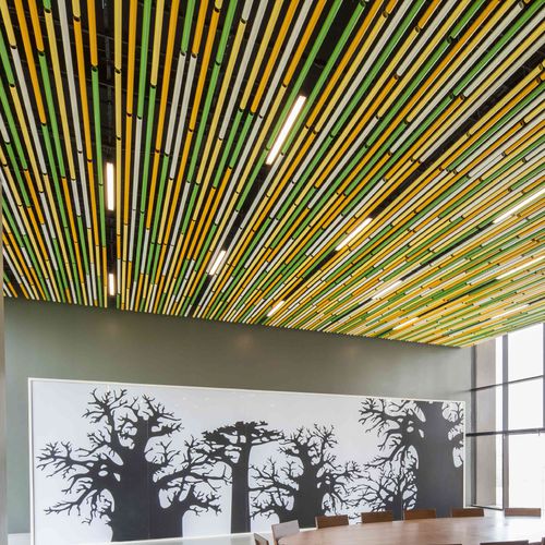 Faux-plafond en métal - EXTRUDED PROFILE ROUND - Tacer Ltd. - en lames / décoratif