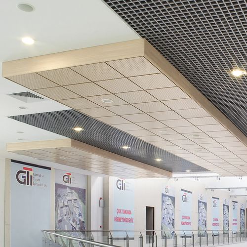Faux-plafond en métal - T-15 PROFILE - Tacer Ltd. - en panneaux / décoratif