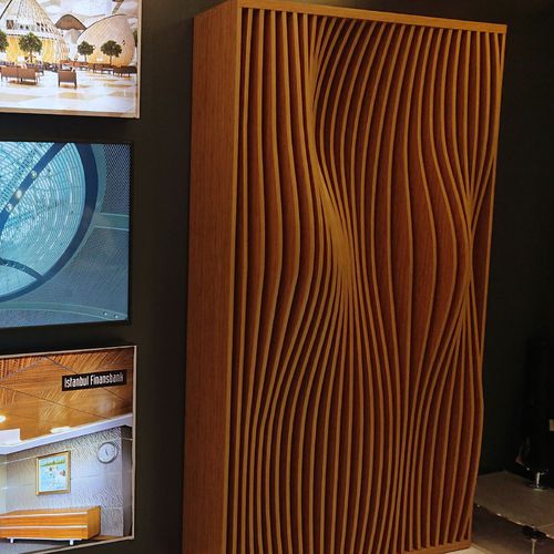 Panneau acoustique pour mur - PARAMETRIC - Tacer Ltd. - en bois / rectangulaire / professionnel