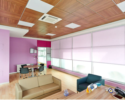 Faux-plafond en bois - CEILING - T24 - Tacer Ltd. - en dalles / acoustique