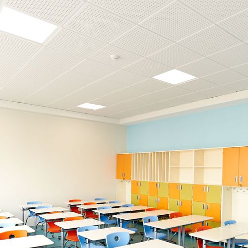 Faux-plafond de plâtre - T-15 LAY-IN - Tacer Ltd. - en dalles / acoustique / ignifuge