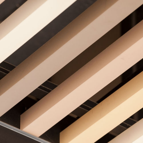 Faux-plafond en métal - 30X100 BAFFLE - Tacer Ltd. - en lames / d'absorption acoustique / ignifuge