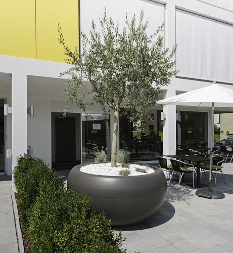 Jardinière en fibro-ciment - ALADIN - green-form - ronde / contemporaine / pour espace public