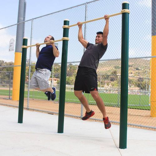 Barre de traction double - SGR2005-1-45 - Greenfields Outdoor Fitness - en métal / d'extérieur / pour parcours de santé