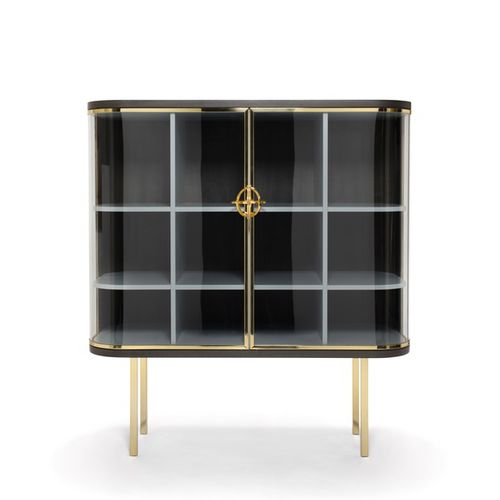 Vitrine contemporaine - LOYALTY - Sé collections - sur pieds hauts / en verre / en bois