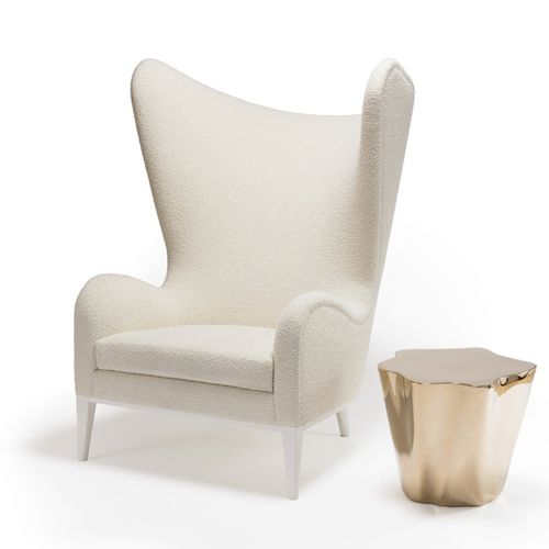 Fauteuil classique - HAPPINESS - Sé collections - en cuir / en tissu / à oreilles