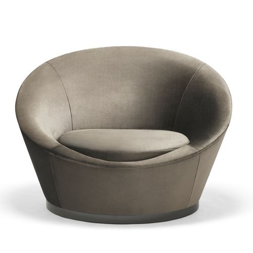 Fauteuil contemporain - NEW LIFE - Sé collections - en cuir / en tissu / marron