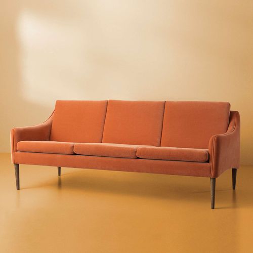 Canapé classique - MR. OLSEN - Warm  Nordic - en cuir / tapissé / gris