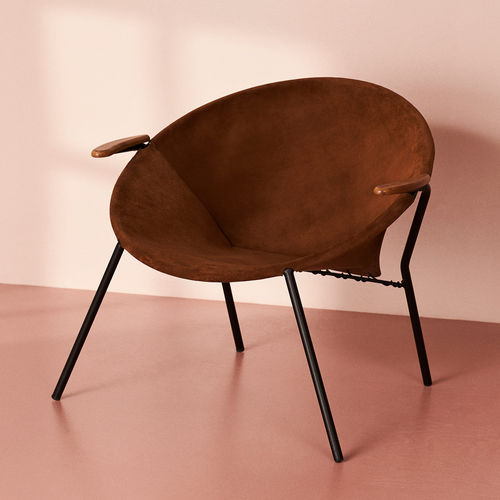 Chaise classique - BALLOON - Warm  Nordic - d'intérieur / en cuir / en teck
