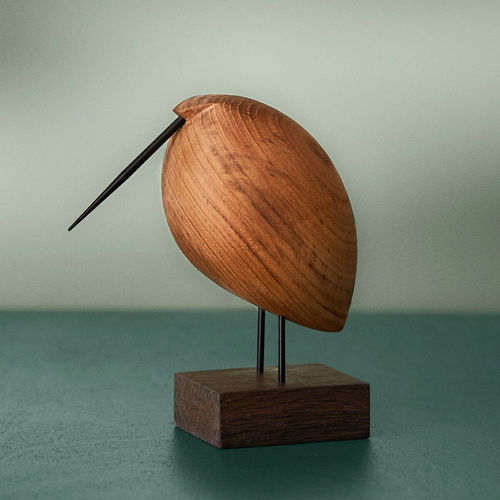 Sculpture en teck - BEAK BIRD - Warm  Nordic