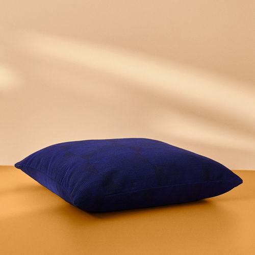 Coussin carré - CRYSTAL FIELD - Warm  Nordic - uni / en coton / en laine
