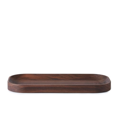 Plateau de service en chêne - CARVED - Warm  Nordic - en noyer