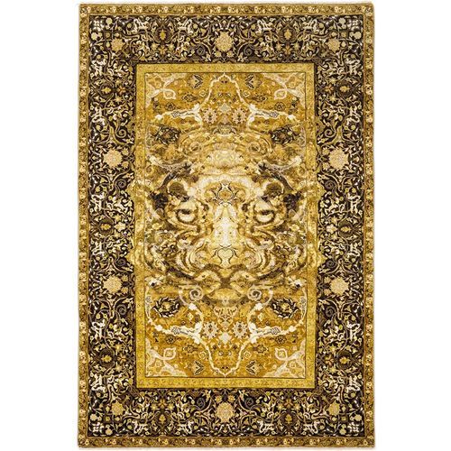 Tapis classique - TIGER - Knots rugs - à motif animalier / à fleurs / en laine