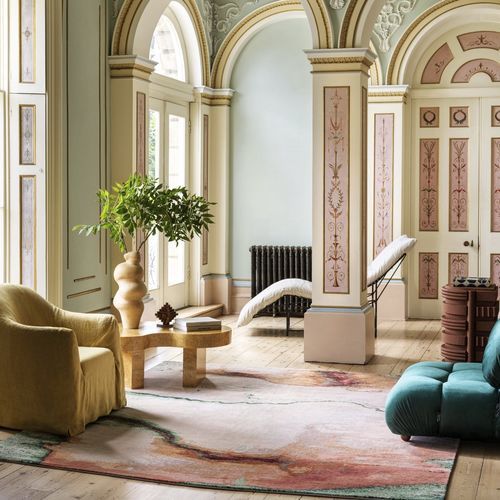 Tapis contemporain - DAWN  - Knots rugs - à motif / en soie / en lin