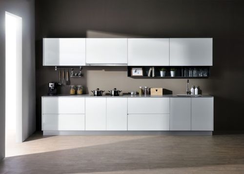 Cuisine contemporaine - MOD 1 - Alustil - en verre / en quartz / en aluminium
