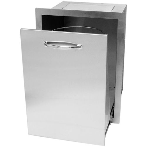Poubelle en inox - A-TRHD  - SUNSTONE - d'extérieur / encastrable / résidentielle