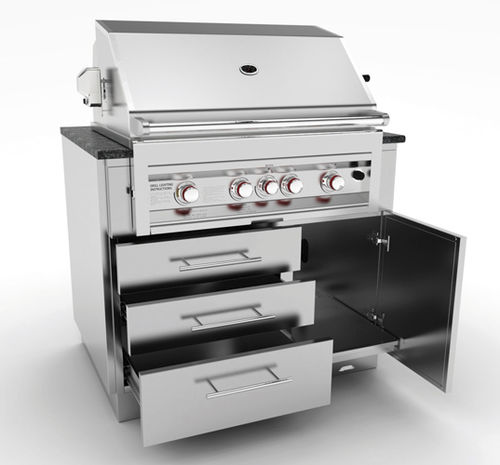 Meuble pour table de cuisson pour jardin - SAC40GLPCD - SUNSTONE