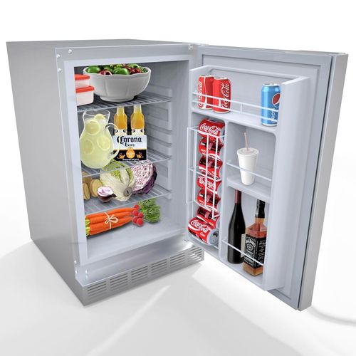 Réfrigérateur simple porte - SUNFR401 - SUNSTONE - résidentiel / en pose libre / en inox