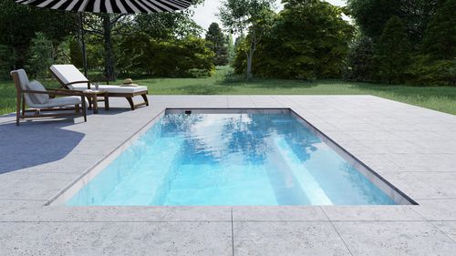 Spa de nage encastrable - SESAME 400 - Tilestone Pools one piece tiled pools - rectangulaire / multiplace / en composite