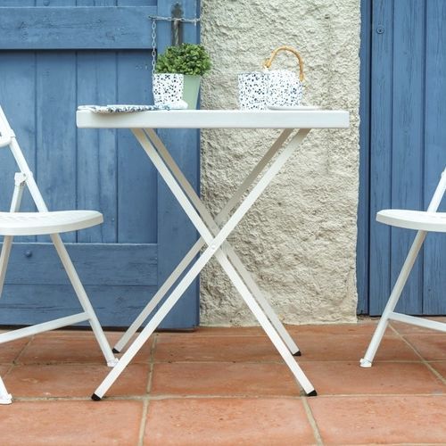Table pliante - Bistrot70 - Zown - contemporaine / en polyéthylène haute densité PEHD / avec piètement en acier à revêtement par poudre